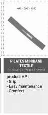 pilates miniband textile  00 325119/325189/3232011  product ap: -grip  -easy maintenance -comfort 