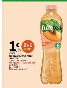 thé glacé Fuzetea