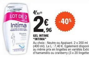 gel intime Intima