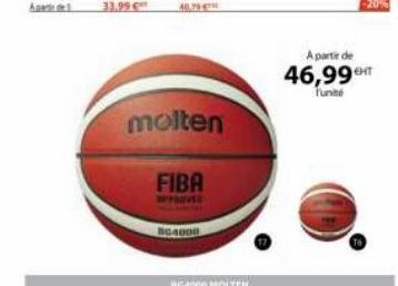 molten  FIBA  Pranvi  A partir de  46,99T  funité 