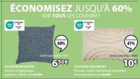 coussins TOUS