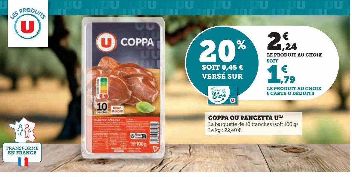 Coppa ou pancetta U