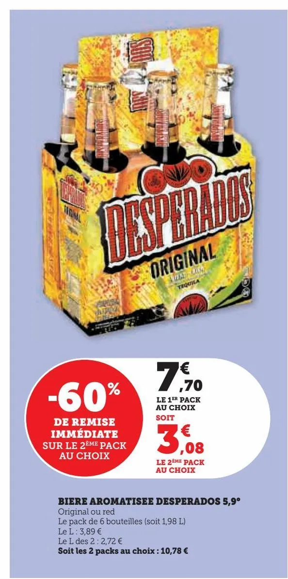 biere aromatisee desperados 5.9ª