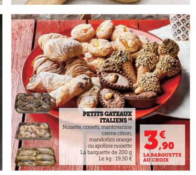 Petits gateaux Italiens