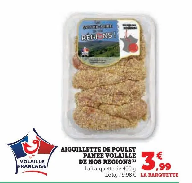 aiguillette de poulet panee volaille de nos regions