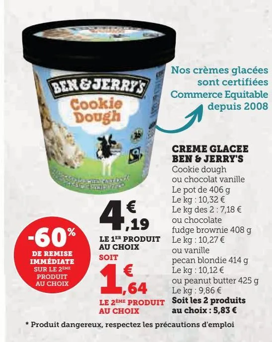 crème glacee ben & jerry's