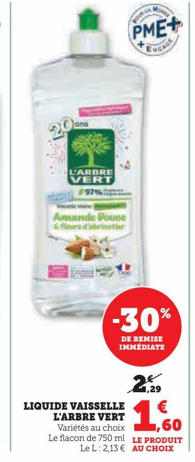 liquide vaisselle L`arbre vert