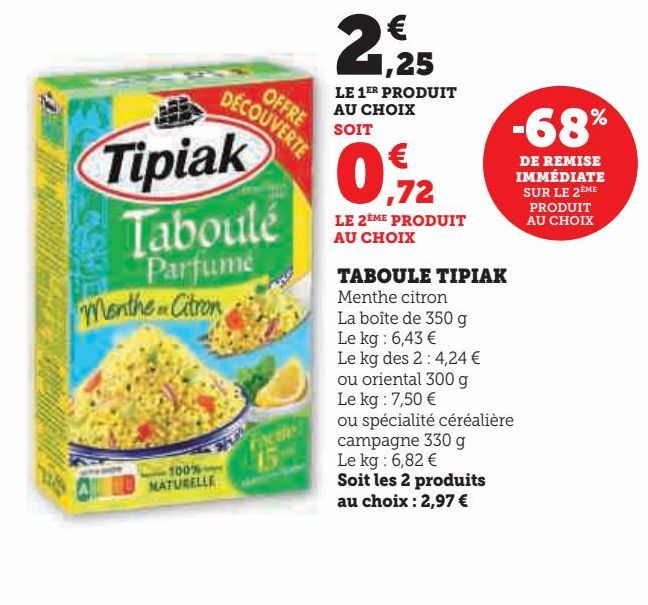 Taboule Tipiak