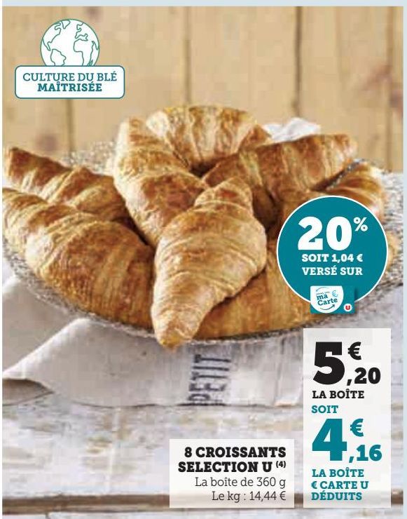 8 CROISSANTS SELECTION U