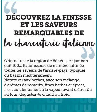 DÉCOUVREZ LA FINESSE ET LES SAVEURS REMARQUABLES DE la charcuterie italienne