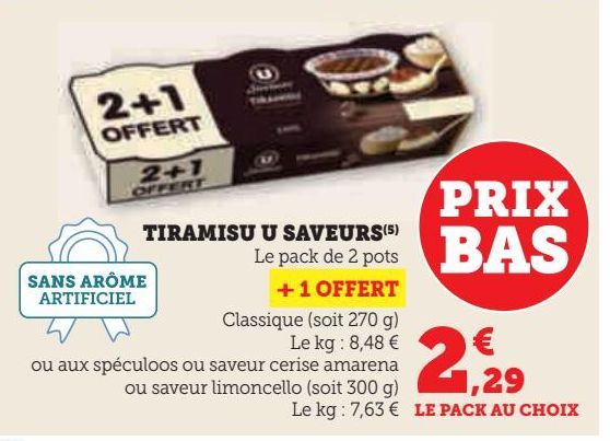 TIRAMISU U SAVEURS