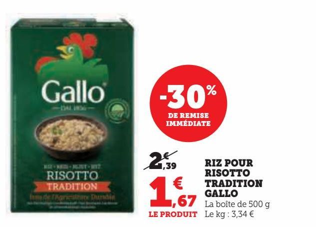 RIZ POUR RISOTTO TRADITION GALLO