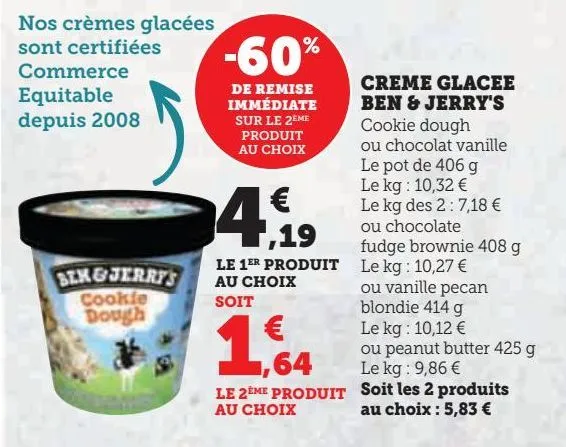 creme glacee ben & jerry's