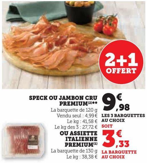 SPECK OU JAMBON CRU PREMIUM