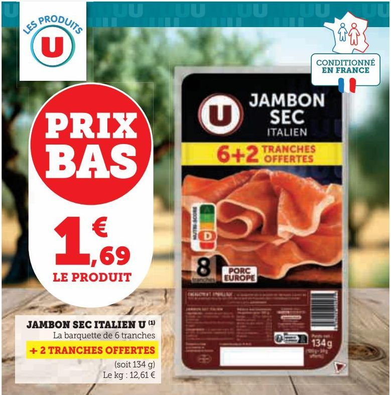 JAMBON SEC ITALIEN U