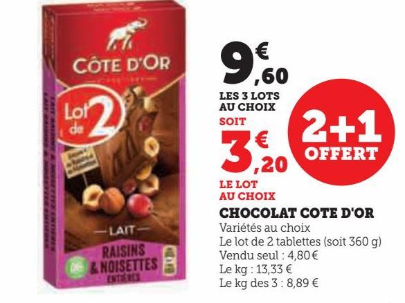 CHOCOLAT COTE D'OR