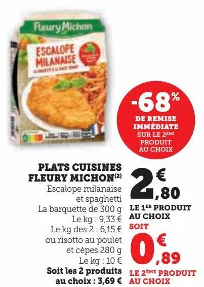 plats cuisines fleury michon