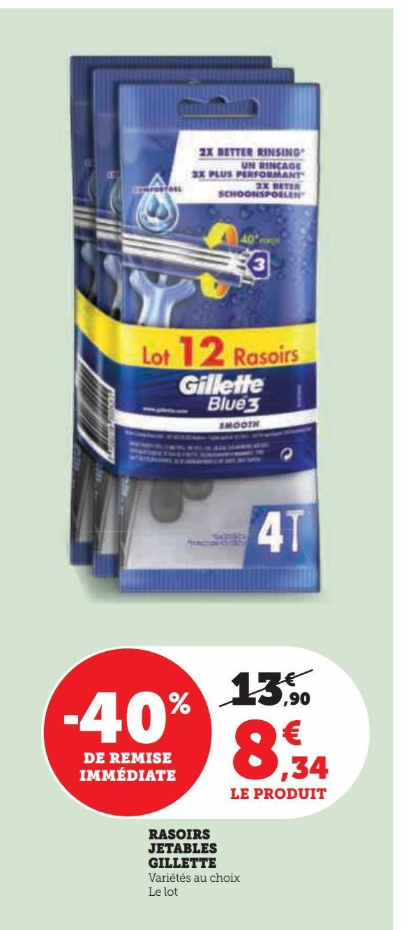 RASOIRS JETABLES GILLETTE