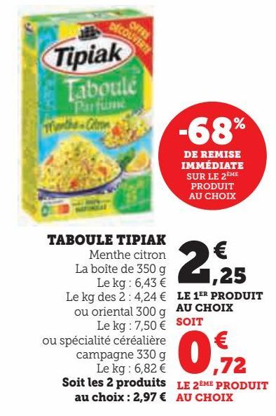 TABOULE TIPIAK