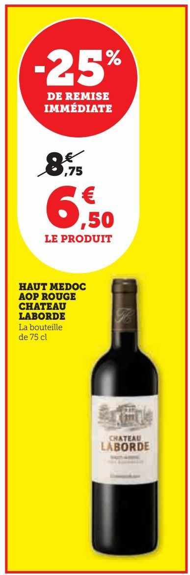 HAUT MEDOC AOP ROUGE CHATEAU LABORDE