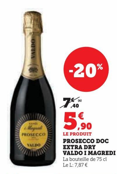 PROSECCO DOC EXTRA DRY VALDO I MAGREDI