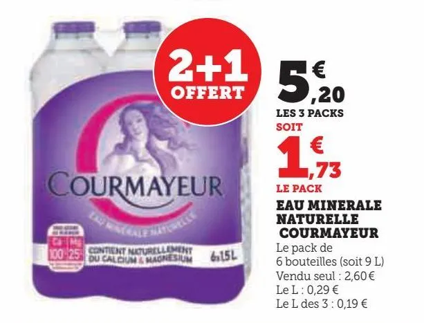 eau minerale naturelle courmayeur