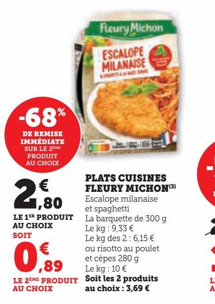 PLATS CUISINES FLEURY MICHON