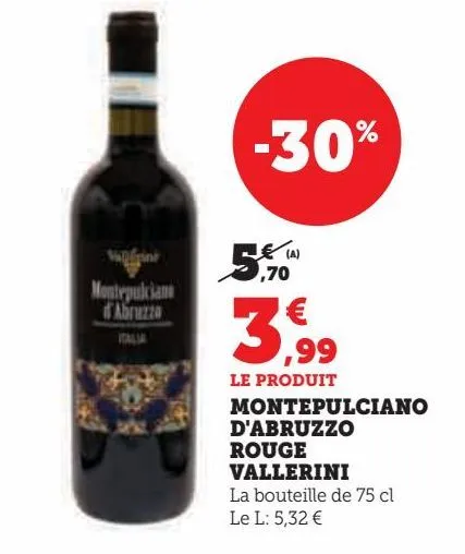 montepulciano d'abruzzo rouge vallerini