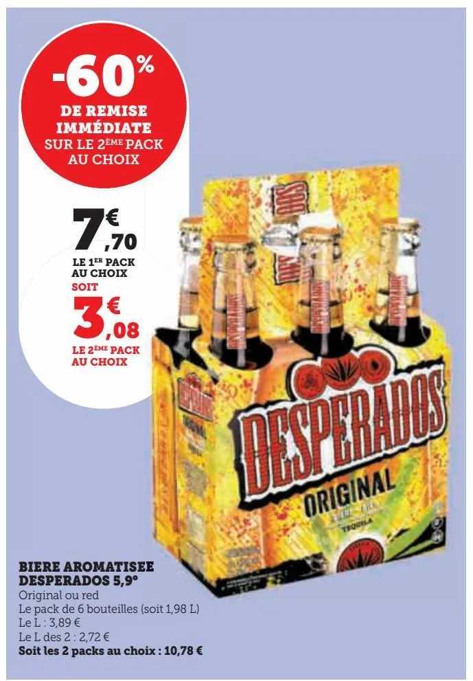biere aromatisee desperados 5,9°