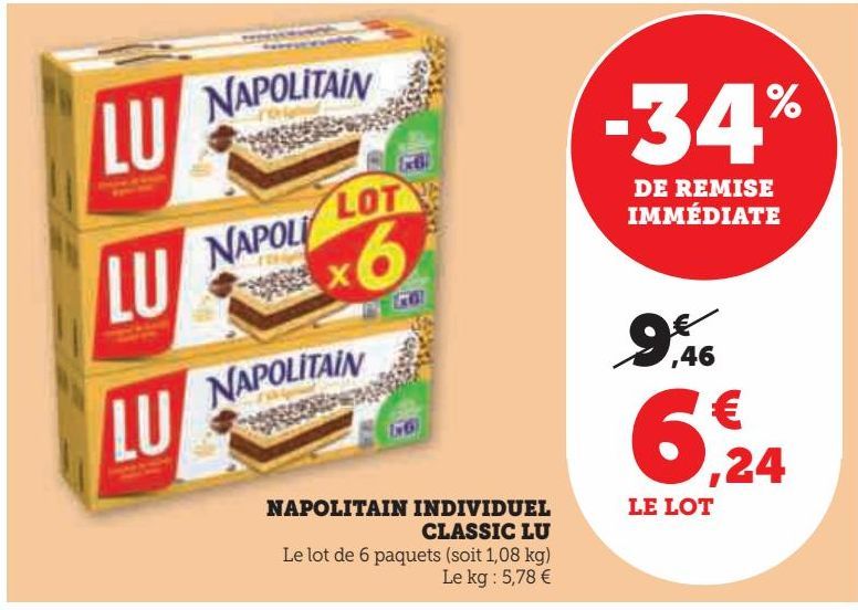 NAPOLITAIN INDIVIDUEL  CLASSIC LU