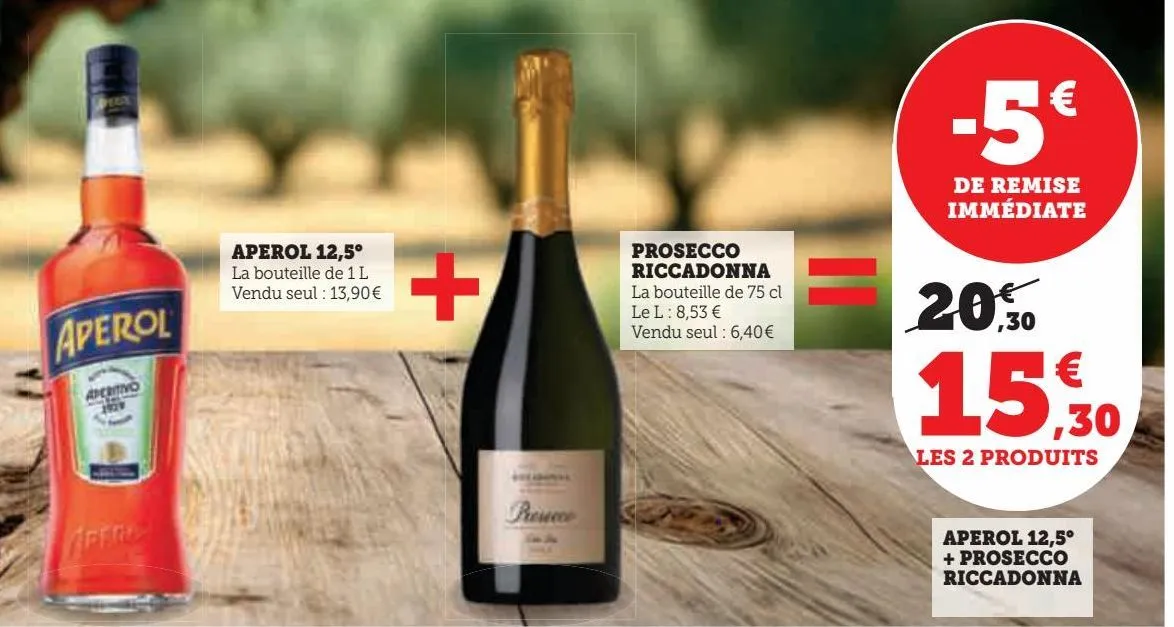 aperol 12,5°  + prosecco  riccadonna