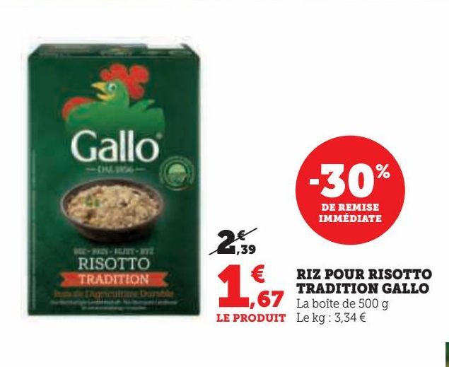 RIZ POUR RISOTTO  TRADITION GALLO