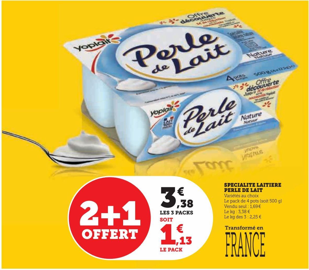 SPECIALITE LAITIERE  PERLE DE LAIT