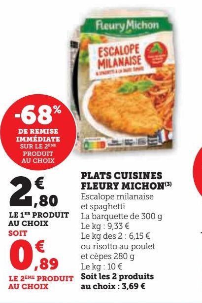 PLATS CUISINES  FLEURY MICHON