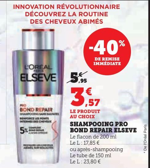 SHAMPOOING PRO  BOND REPAIR ELSEVE