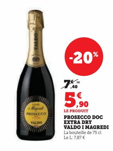 PROSECCO DOC  EXTRA DRY  VALDO I MAGREDI