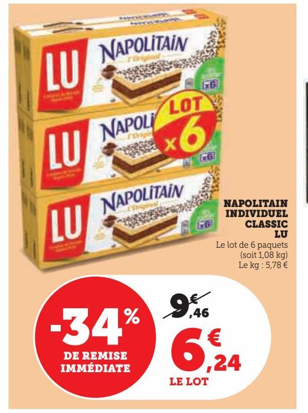 NAPOLITAIN INDIVIDUEL CLASSIC LU