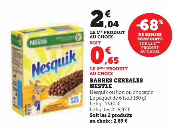 BARRES CEREALES NESTLE