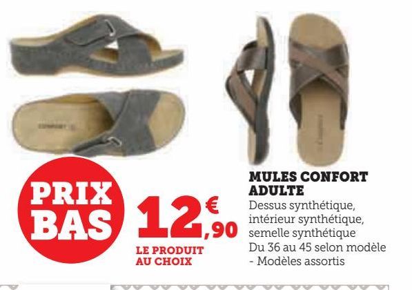 MULES CONFORT ADULTE