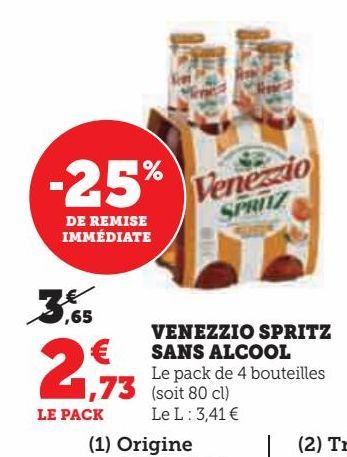 VENEZZIO SPRITZ SANS ALCOOL