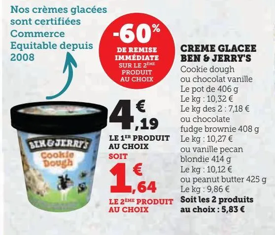 creme glacee ben & jerry's