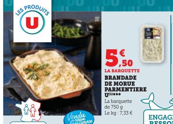 BRANDADE DE MORUE PARMENTIERE U