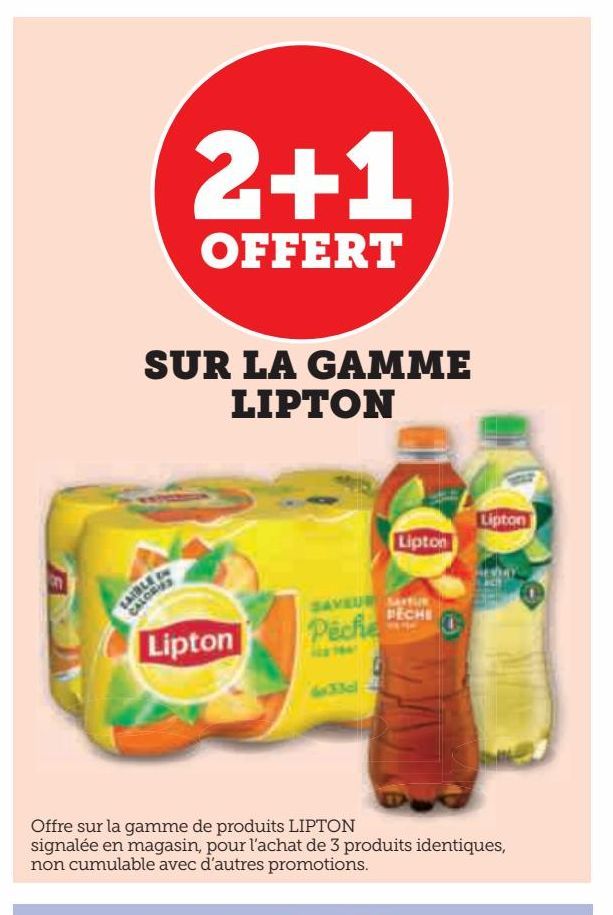 SUR LA GAMME LIPTON