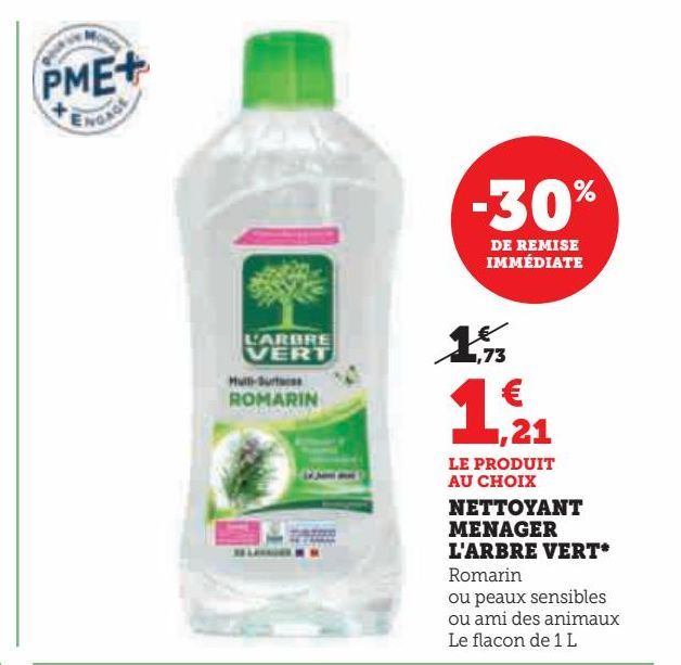 NETTOYANT MENAGER L'ARBRE VERT