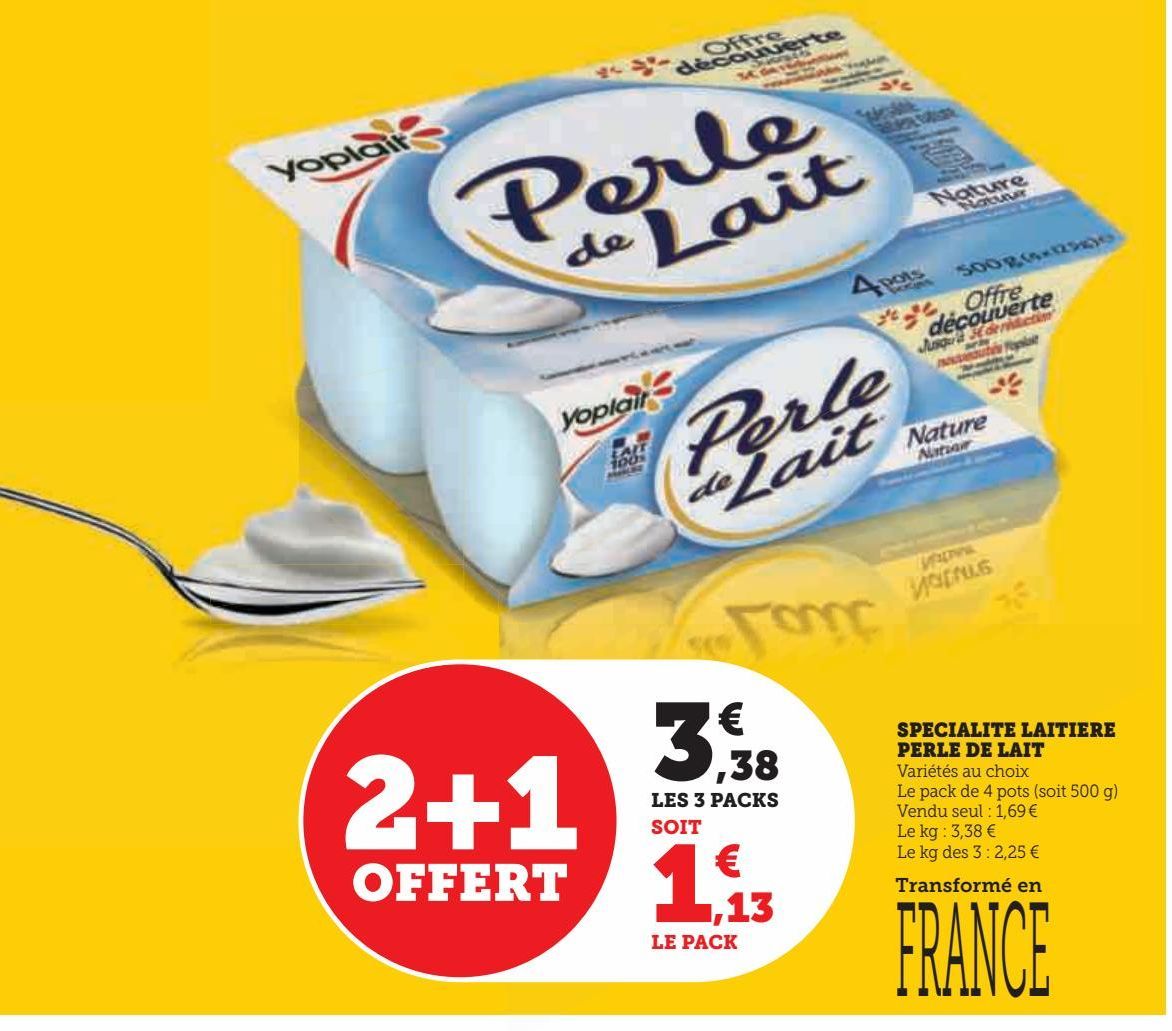 SPECIALITE LAITIERE PERLE DE LAIT