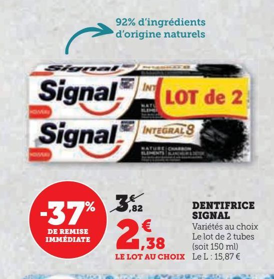 DENTIFRICE SIGNAL