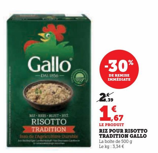 RIZ POUR RISOTTO TRADITION GALLO