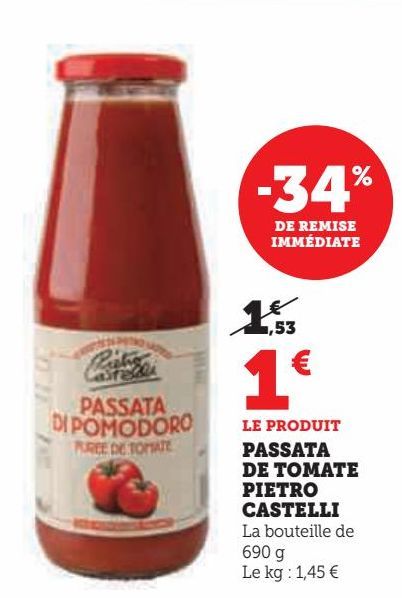 PASSATA DE TOMATE PIETRO CASTELLI