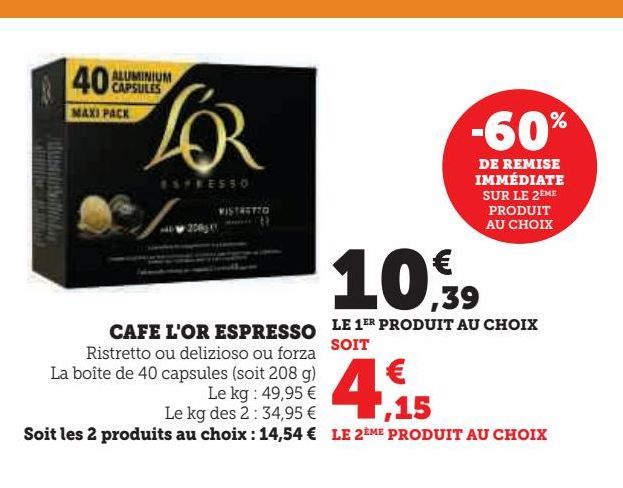 CAFE L'OR ESPRESSO