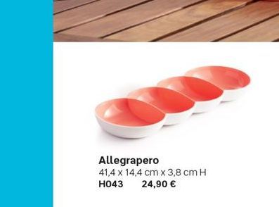 Allegrapero  41,4 x 14,4 cm x 3,8 cm H H043 24,90 € 